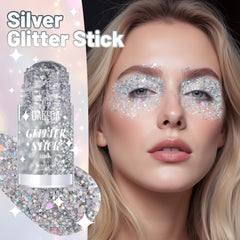 DAGEDA close-up texture of holographic gel highlights mixed glitter shapes and reflective finish