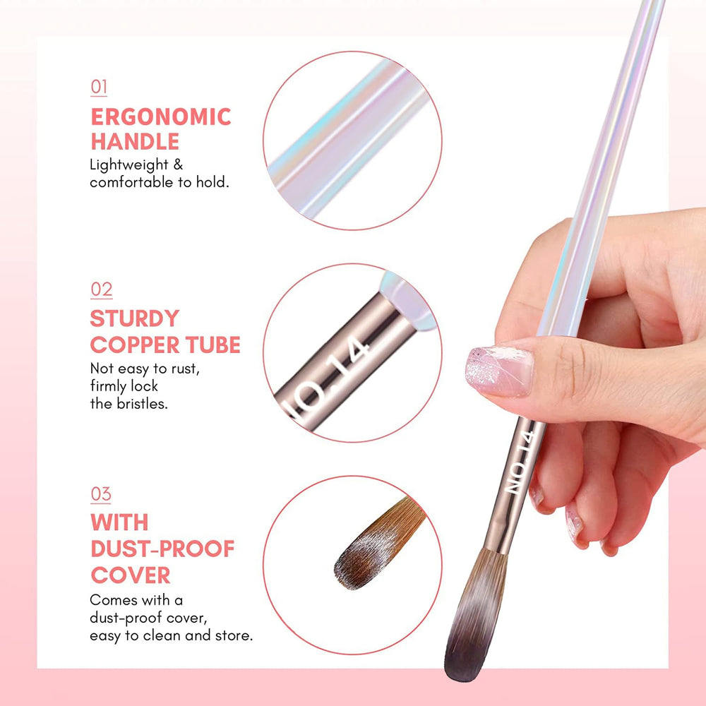 DAIXIANGER brush carving a 3D floral nail design demonstrating fine detail