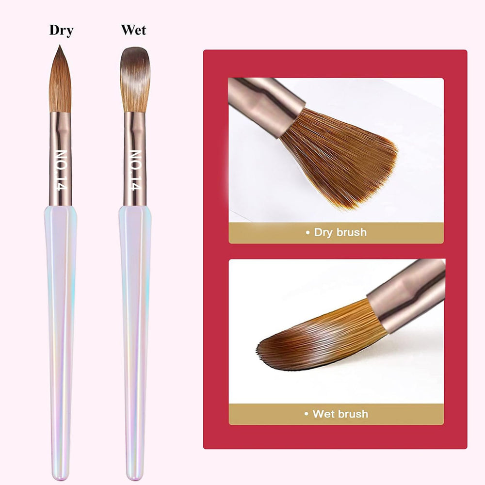 DAIXIANGER dense Kolinsky-style bristle tip detail for precise bead control