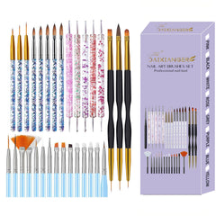 DAIXIANGER full 31-piece brush set neatly arranged showing variety and professional versatility