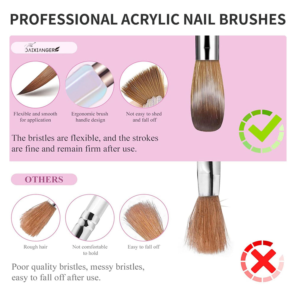 DAIXIANGER brushes after cleaning upright storage preserving tip shape