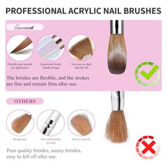 DAIXIANGER brushes after cleaning upright storage preserving tip shape