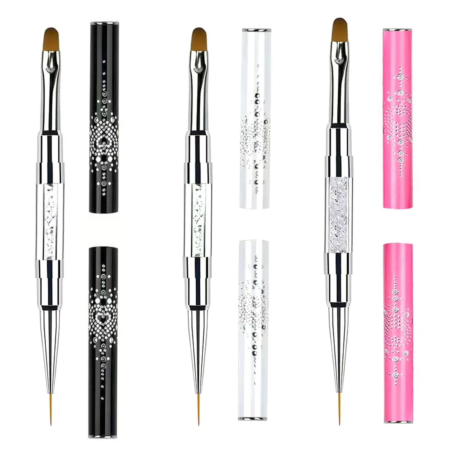 DAIXIANGER front view of three dual-ended brushes showing handles and tips for versatile use