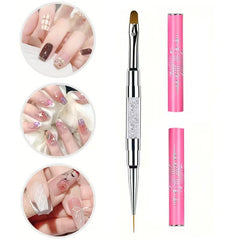 DAIXIANGER brush applying polygel to nail demonstrating clean, even product spread