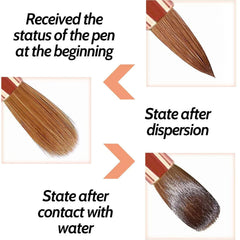 DAIXIANGER size comparison of all nine brushes illustrating range and choice