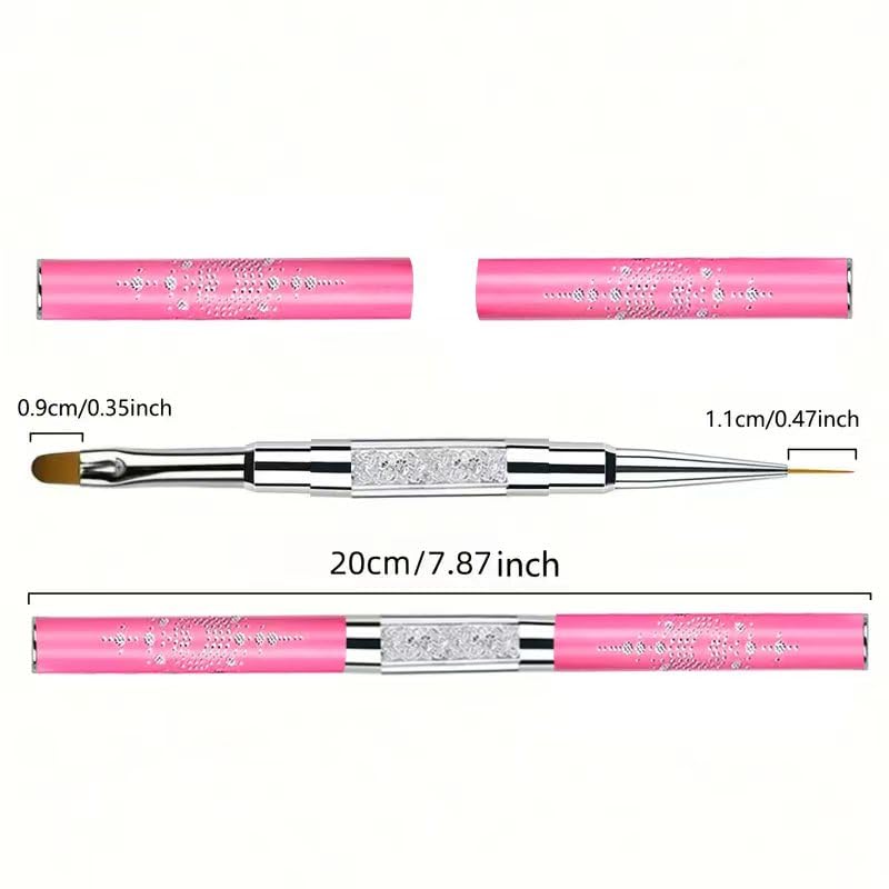 DAIXIANGER brushes held beside fingers to show scale and ergonomic handling benefit