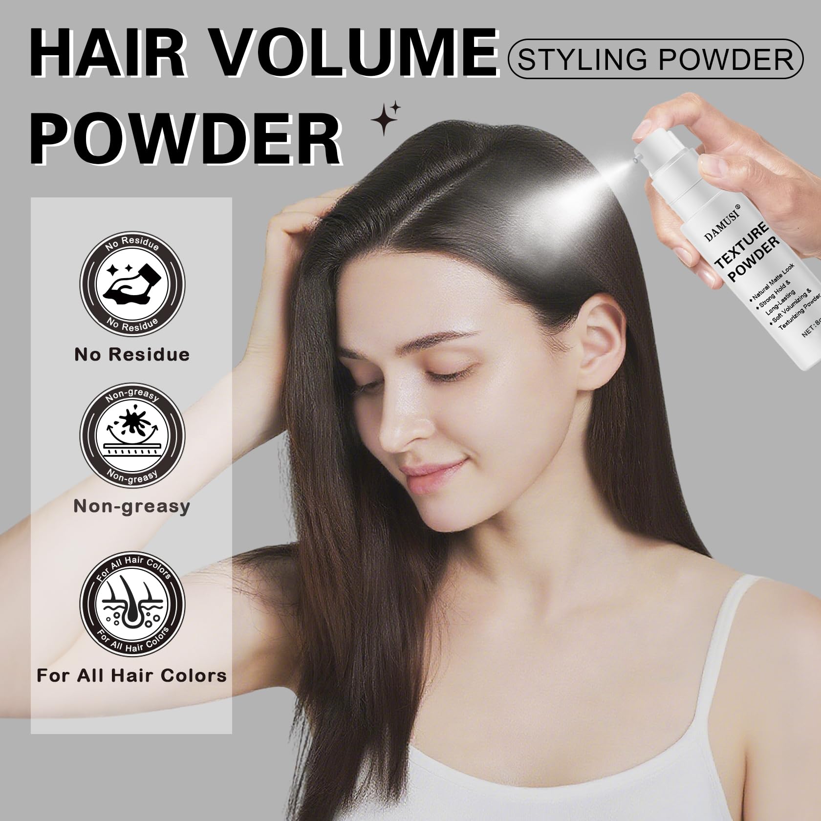 DAMUSI scale next to hairbrush showing travel-friendly size benefit
