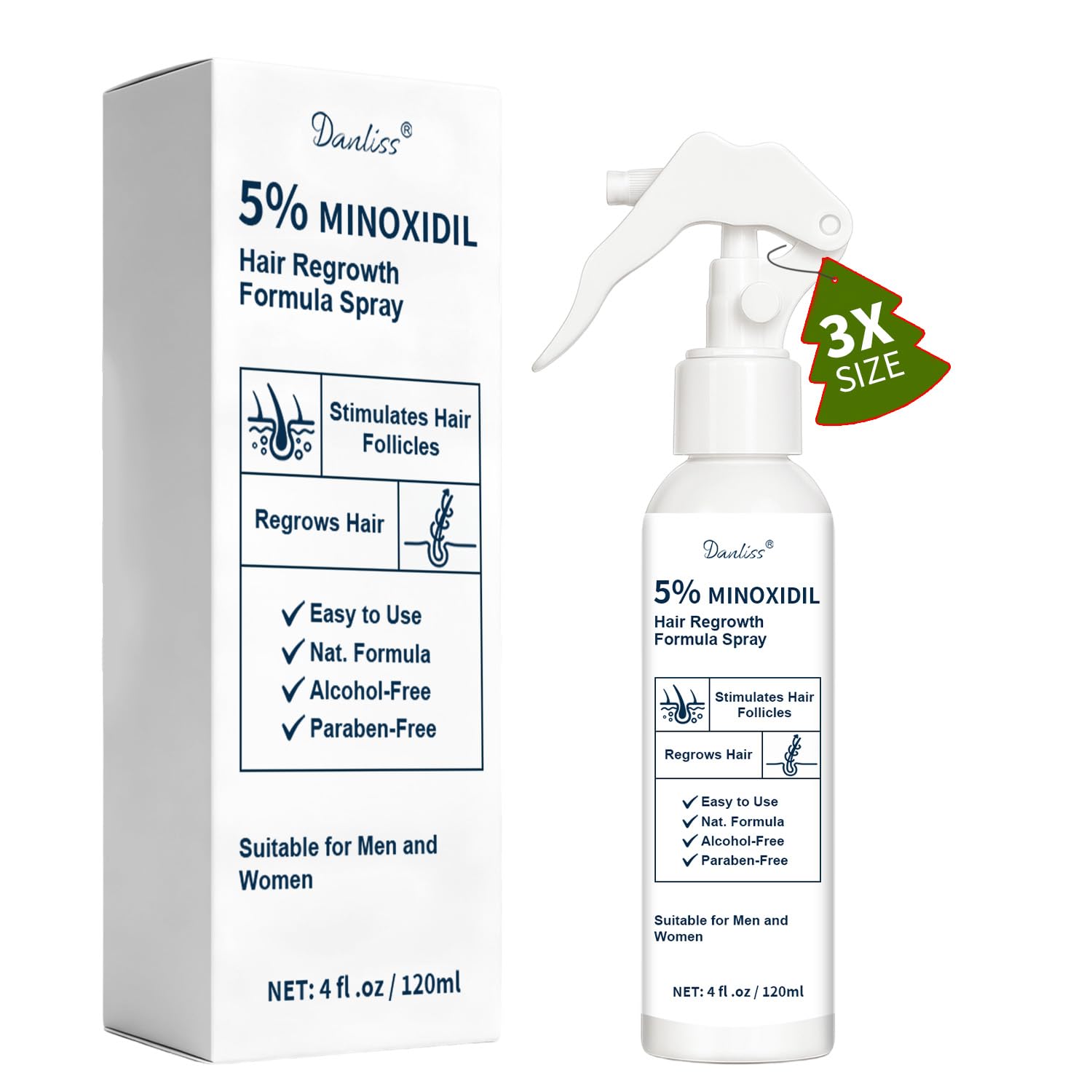 Danliss bottle front view showing label and 4 oz size benefit