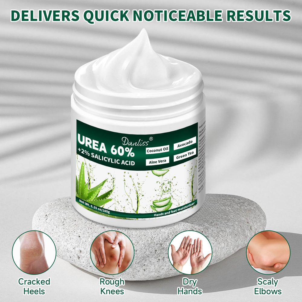 Danliss ingredients label showing urea and salicylic acid