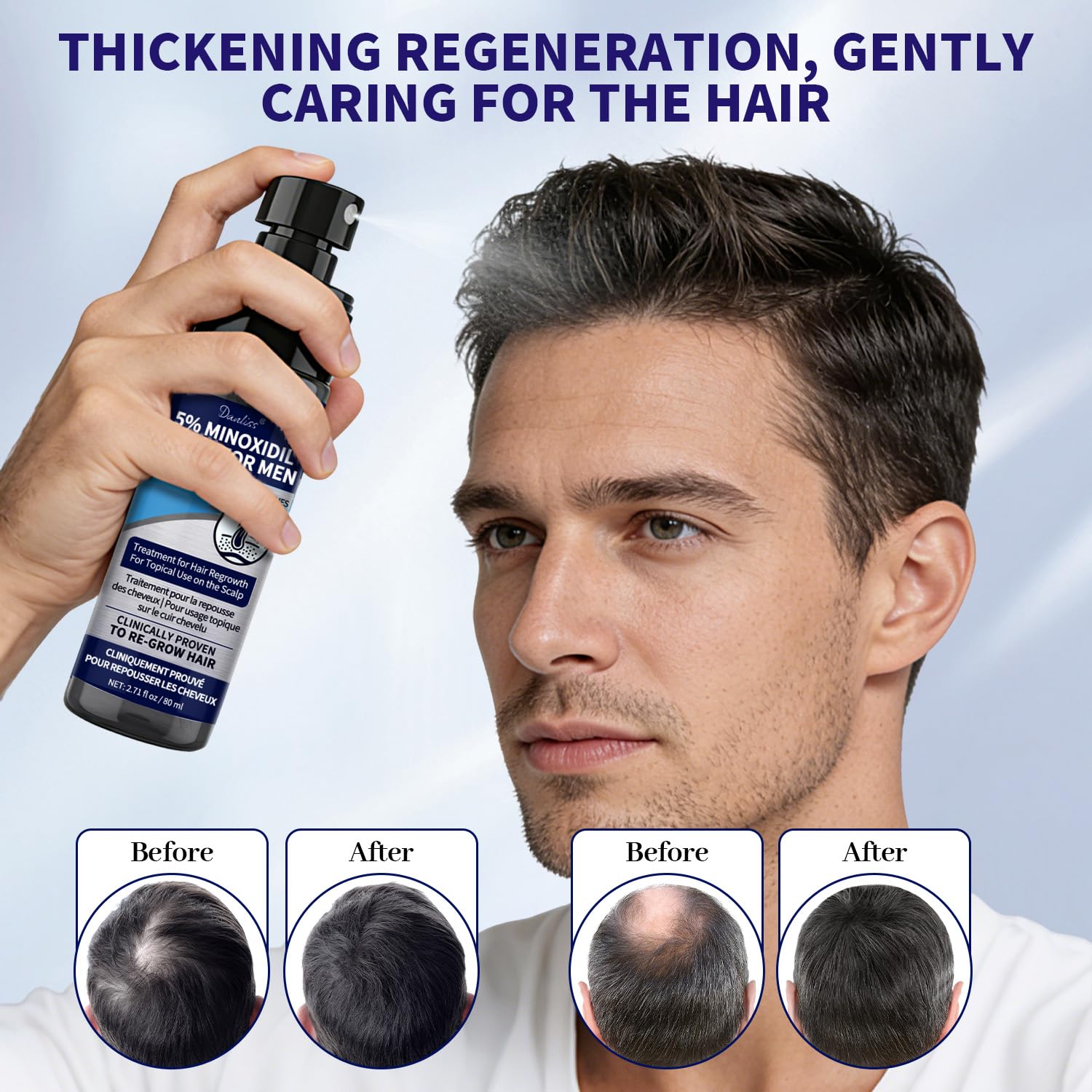 Danliss texture drop on fingertip, demonstrates quick absorption benefit