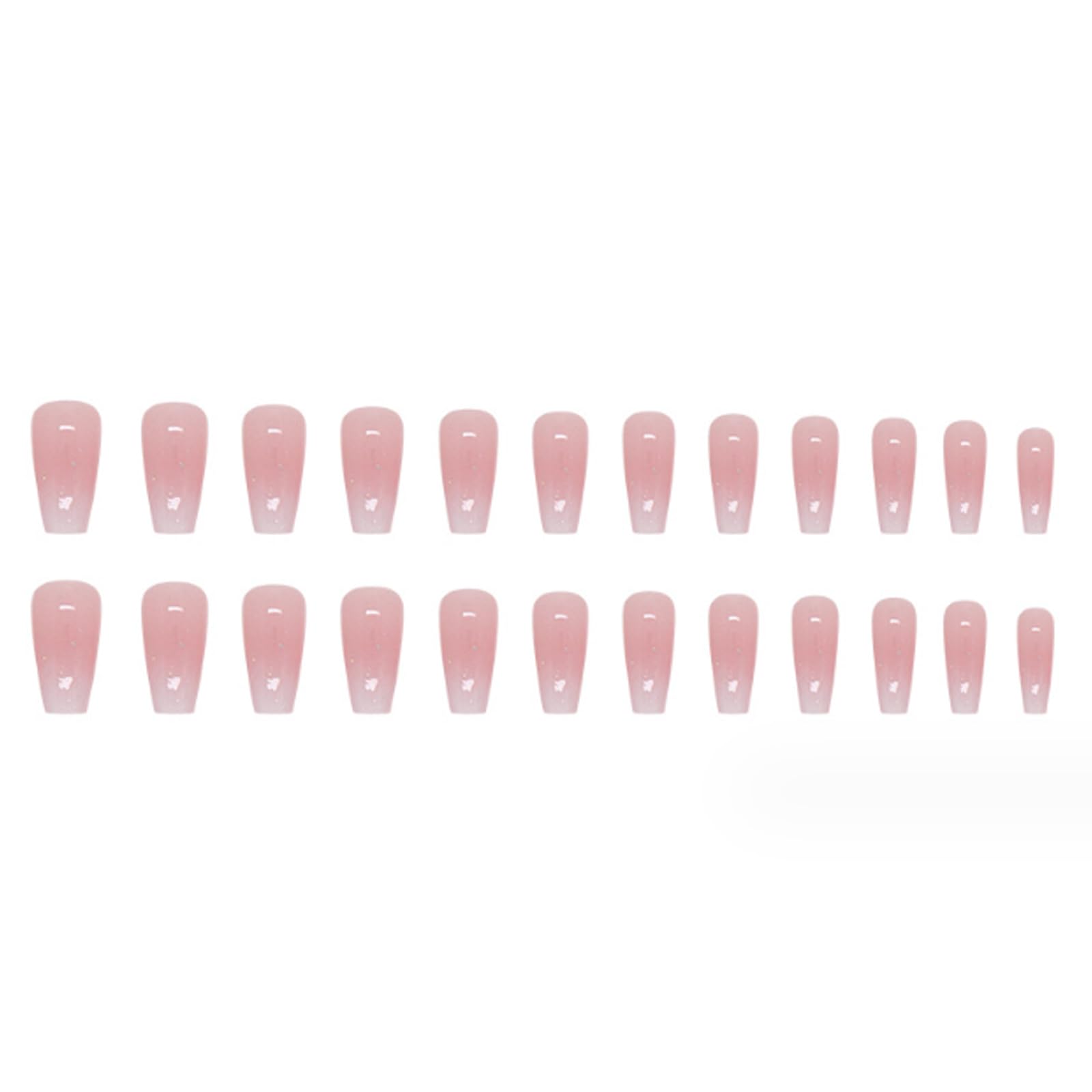 DANMANR press-on nail being applied to fingertip showing quick adhesion benefit