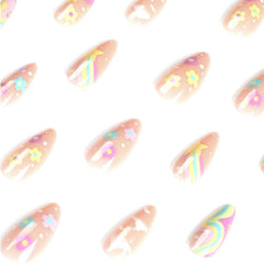 DANMANR application step pressing nail onto natural nail, secure adhesion benefit