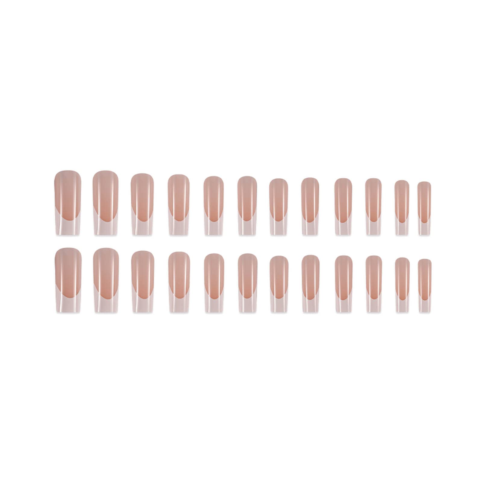 DANMANR close-up white tip detail on acrylic nail shows crisp French edge and salon finish benefit