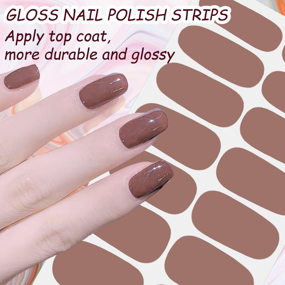 DANNEASY strip being applied to a fingernail for a smooth, salon finish