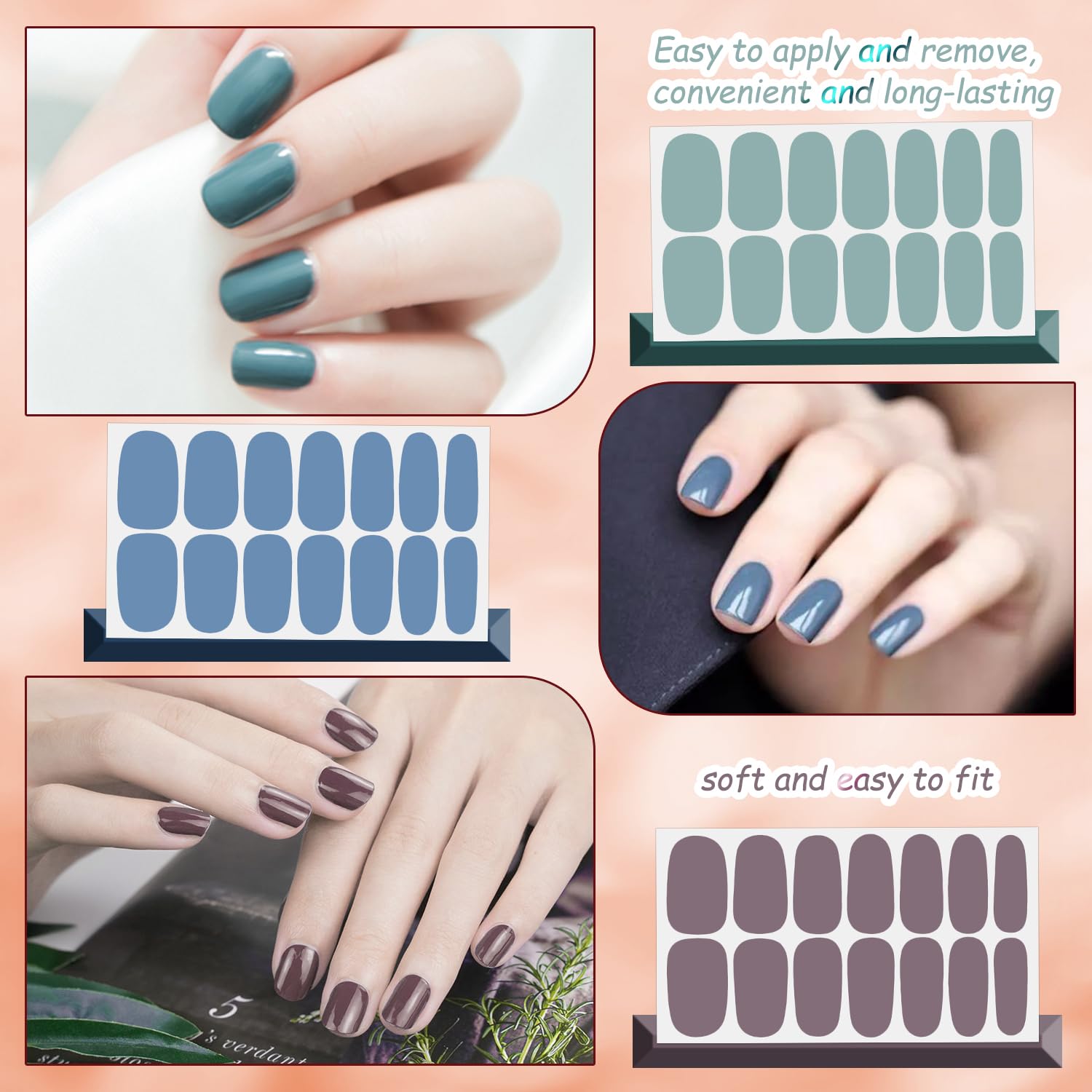 DANNEASY array of light solid color swatches for versatile styling