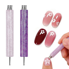 DANNEASY dual-end pens front view showing glitter handles and compact design benefit clarity
