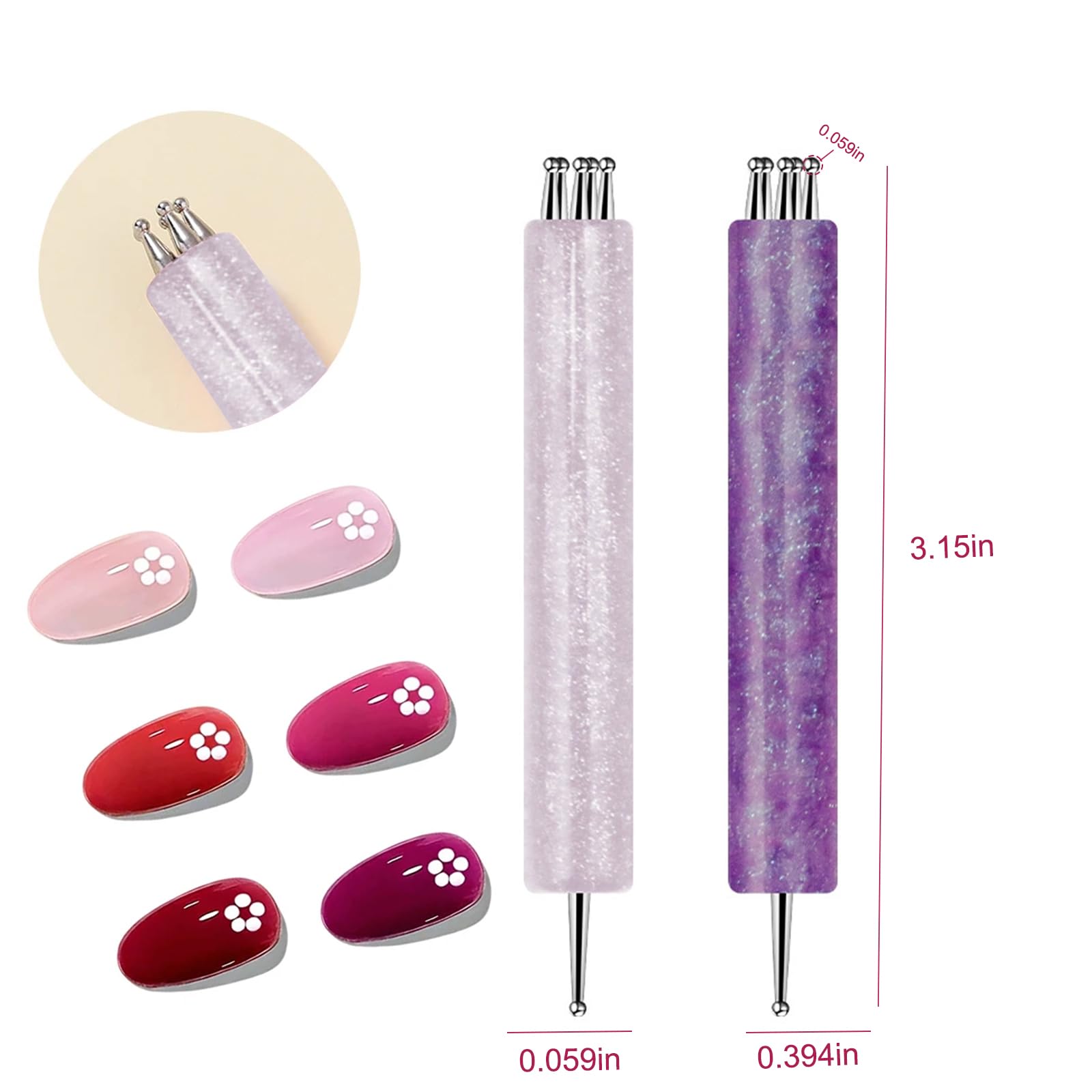 DANNEASY picker tip placing a rhinestone with steady control for neat salon results
