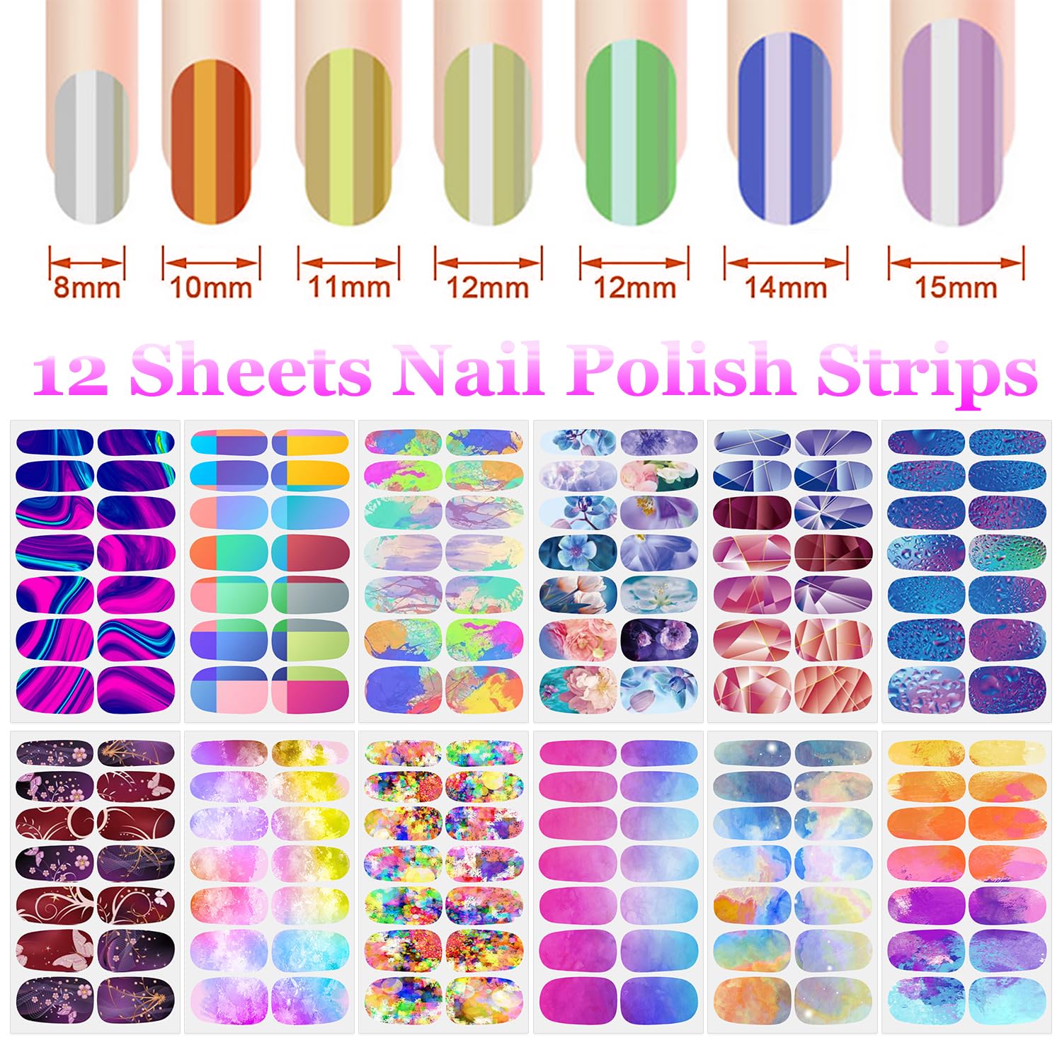 DANNEASY close-up of a sheet showing gradient design and size variety for precision