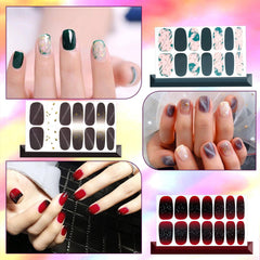 DANNEASY included nail files and wooden cuticle stick for neat application and finishing