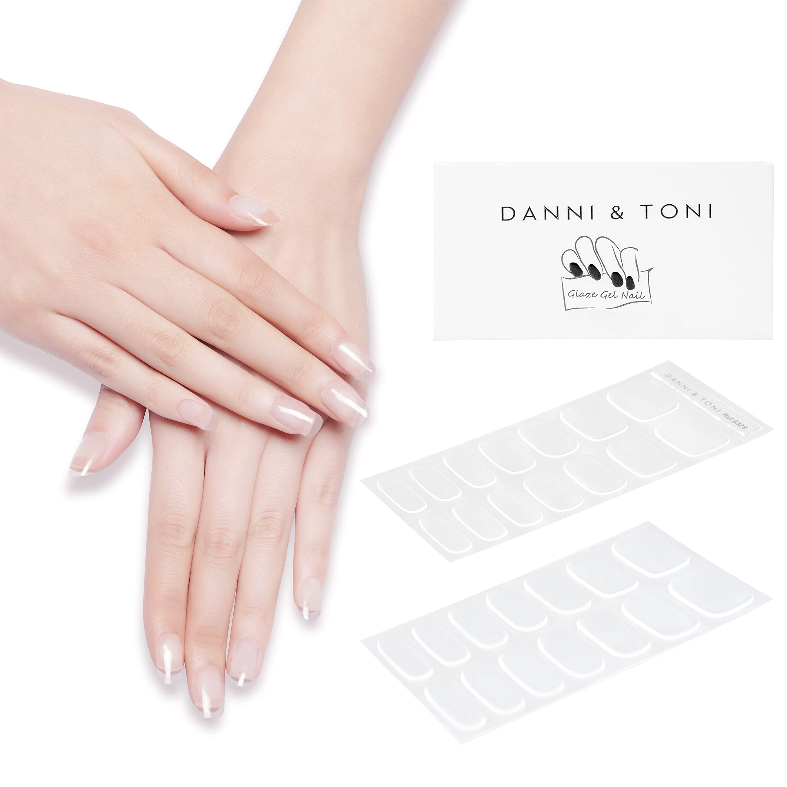 DANNI & TONI front packaging showing crystal clear gel strips and contents