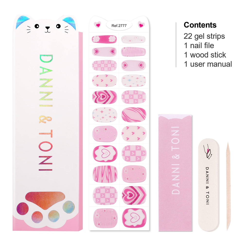 DANNI & TONI child hands wearing strips for playful polished look