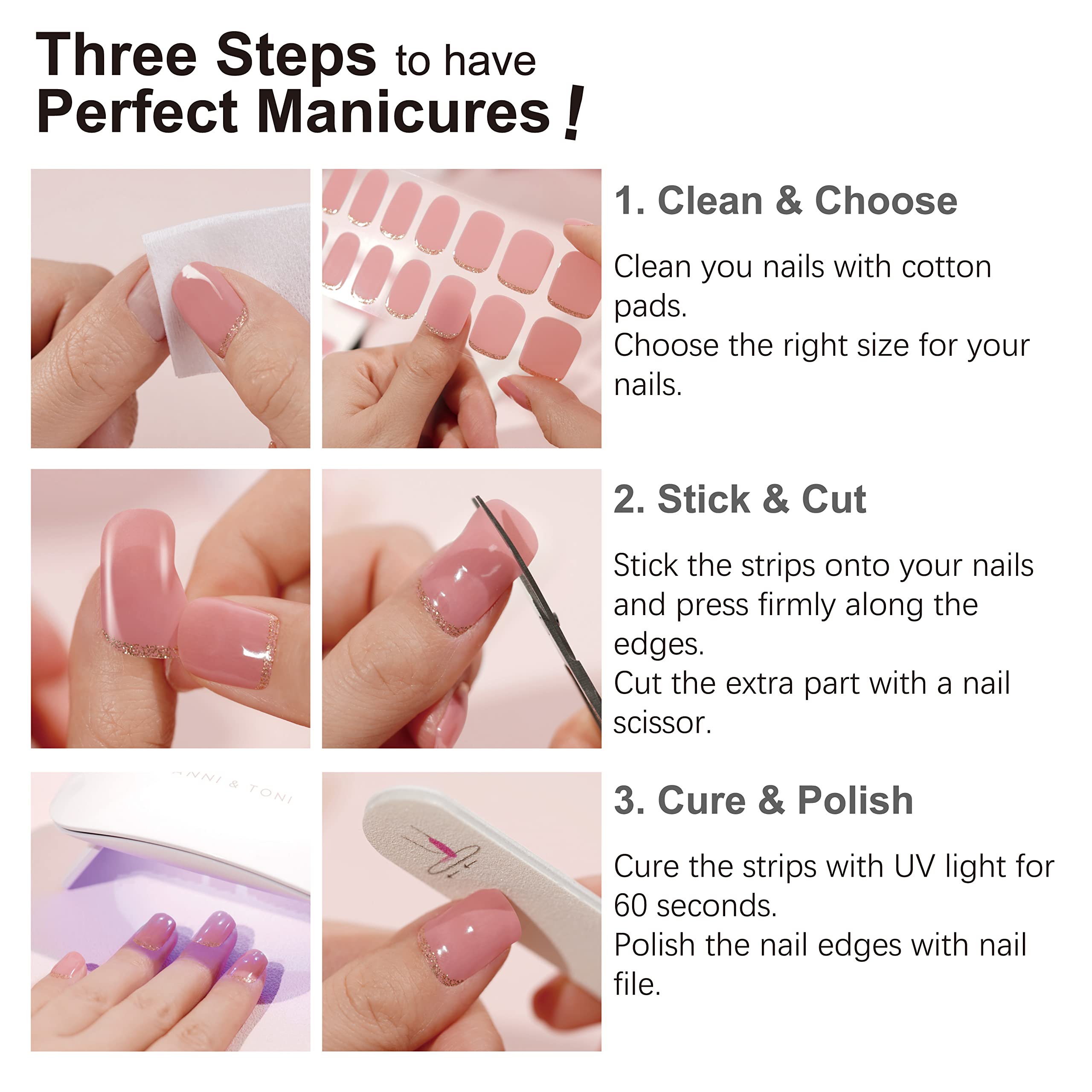 DANNI & TONI gentle peel removal demonstrating safe nail care