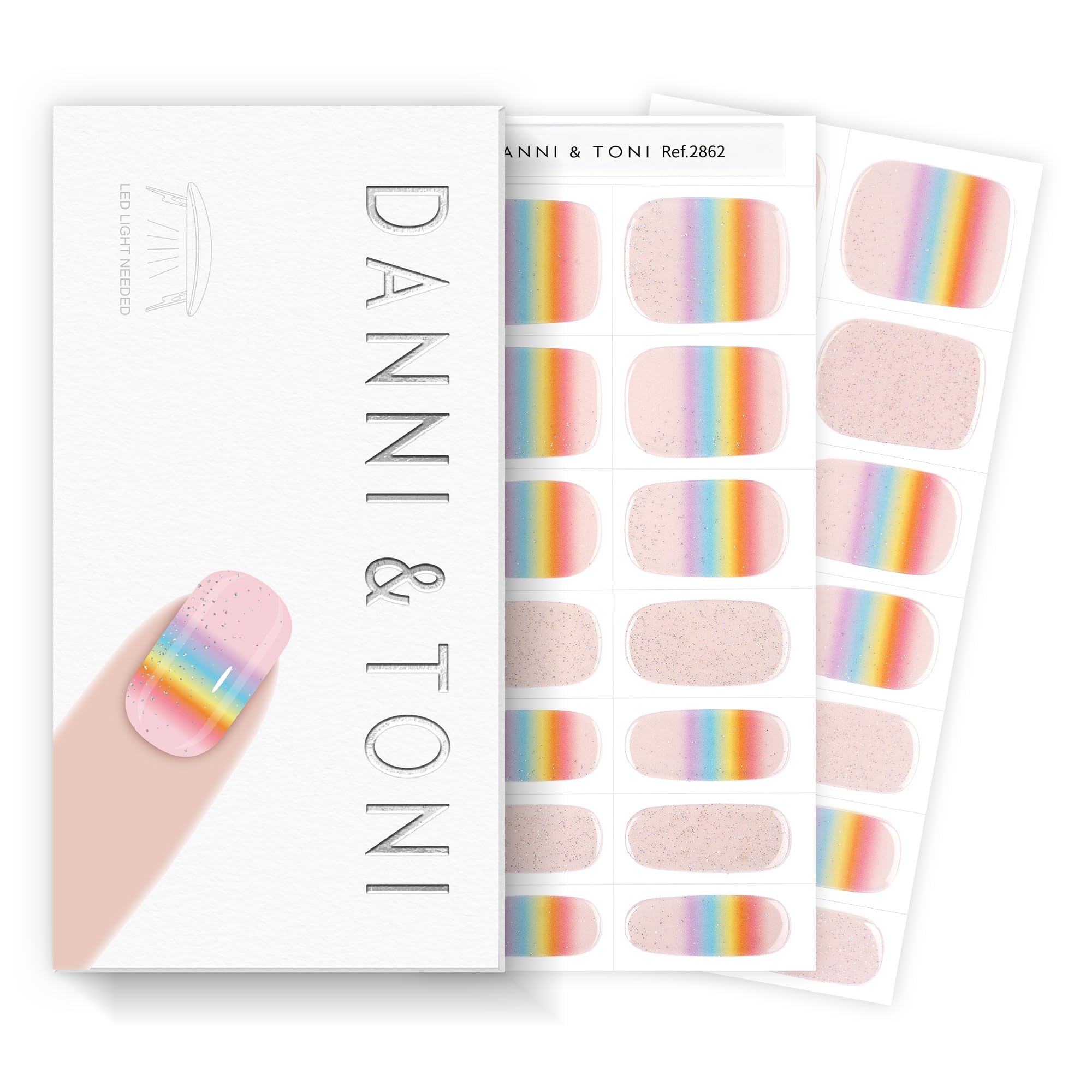 DANNI & TONI stickers next to ruler to show sizing and fit benefit