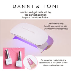 DANNI & TONI filing nail edge detail for precise, salon-style finish