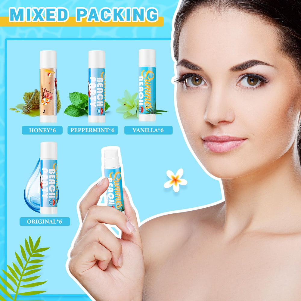 Person applying Dansib lip balm outdoors showing quick sun protection