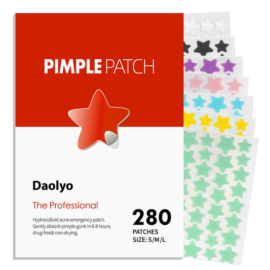 Daolyo front packaging showing 280 star patches and benefits