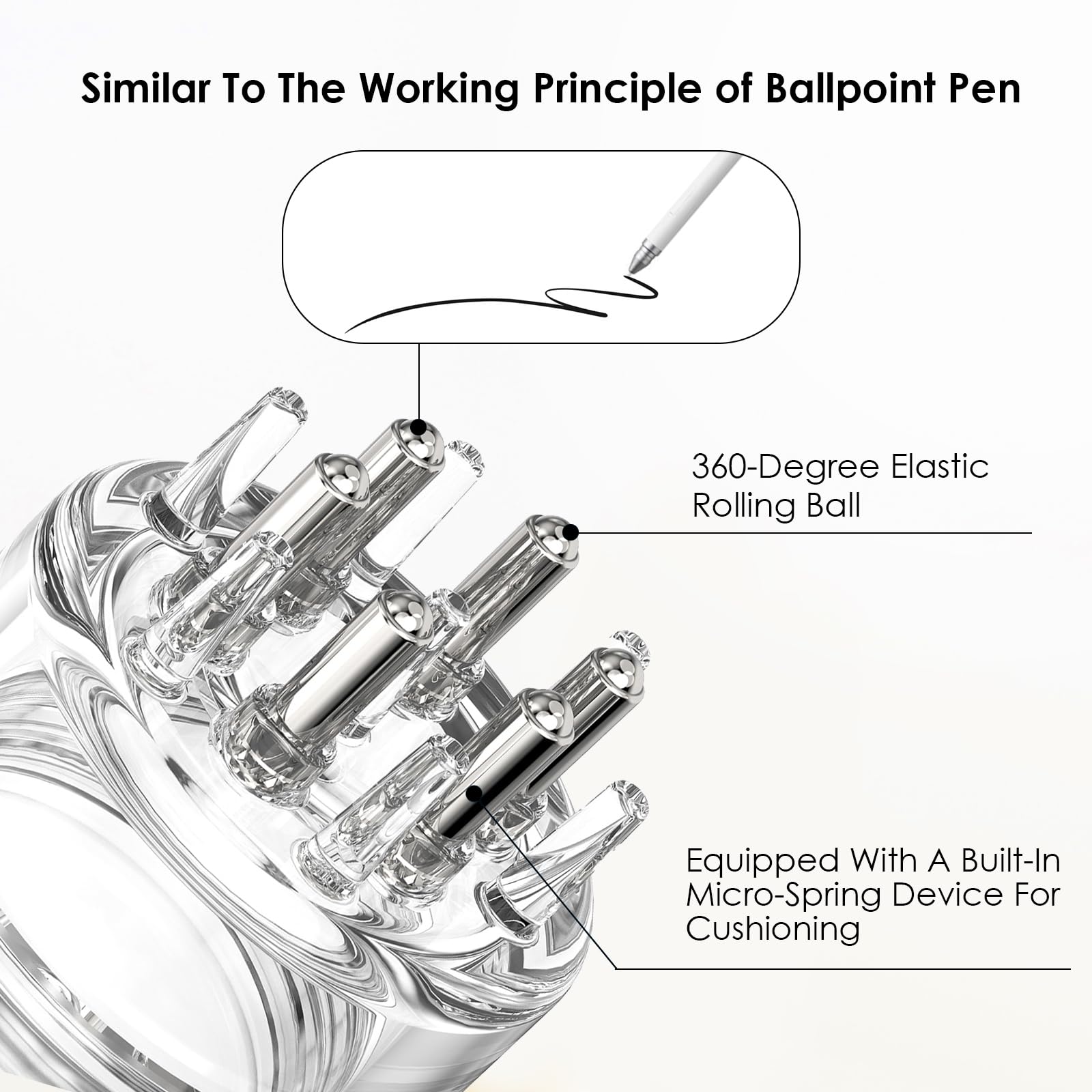 DAPENG close-up of ball-tip and comb showing targeted scalp delivery benefit