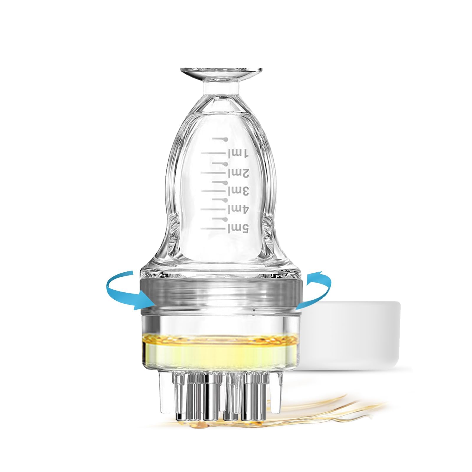 DAPENG front view applicator bottle showing clear hull and cap, precise dosing benefit