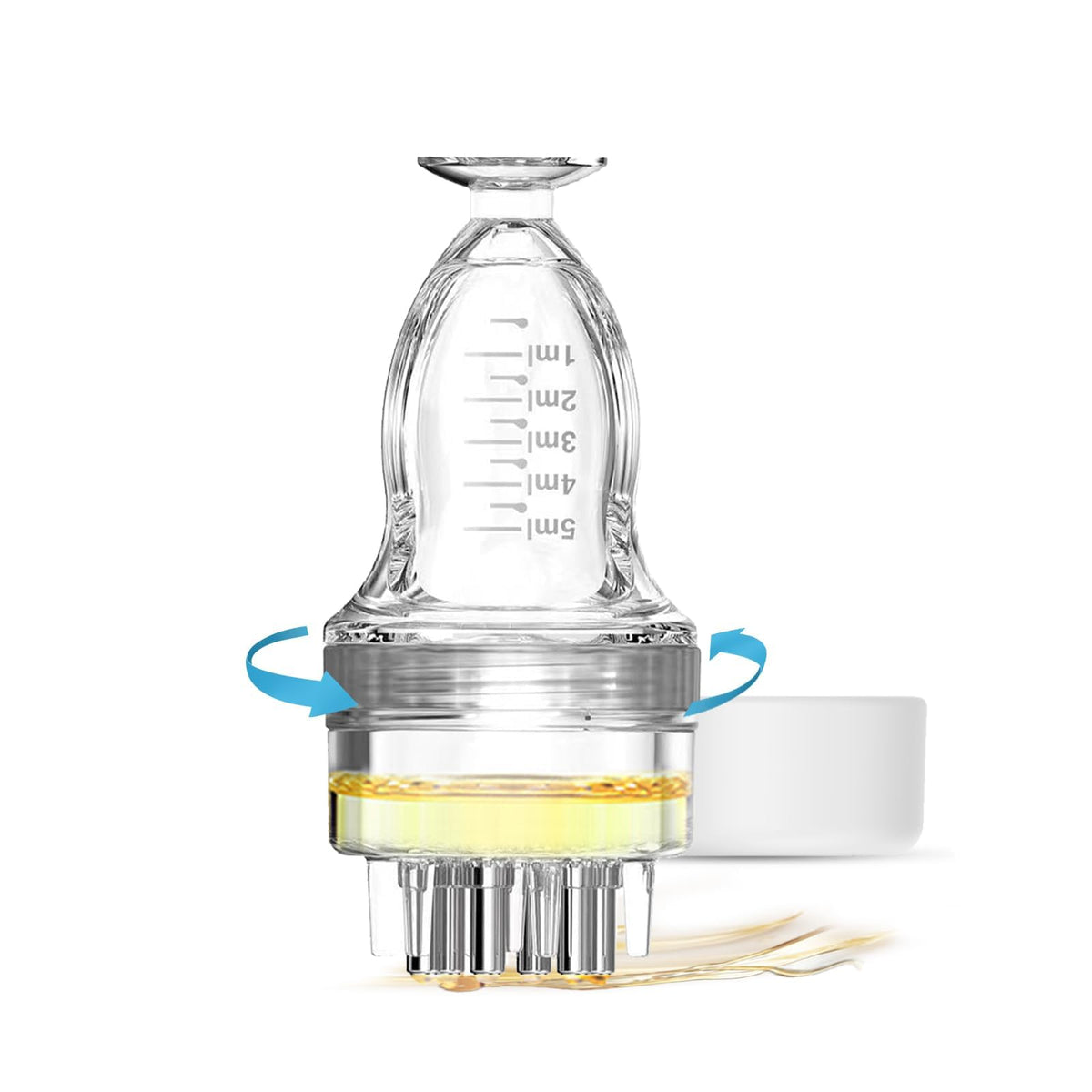 DAPENG front view applicator bottle showing clear hull and cap, precise dosing benefit