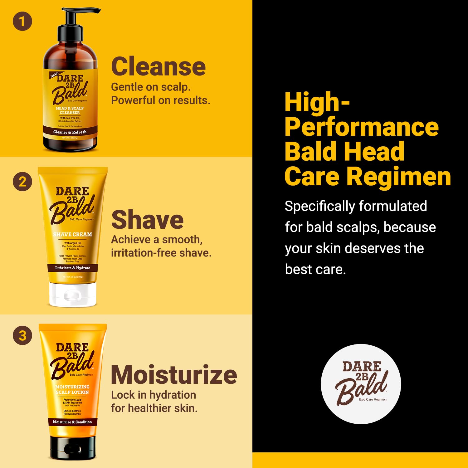 Dare 2B Bald on bathroom counter showing daily grooming convenience