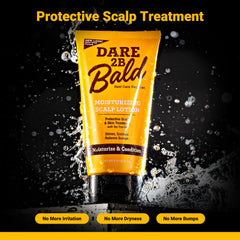 Dare 2B Bald tube next to hand indicating compact 4.75 oz portability