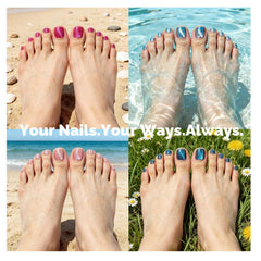 DARKMXTR side profile of short square toenail showing shape and natural fit