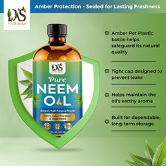 DAS NATURALS bottle beside common objects to show 16 fl oz size scale
