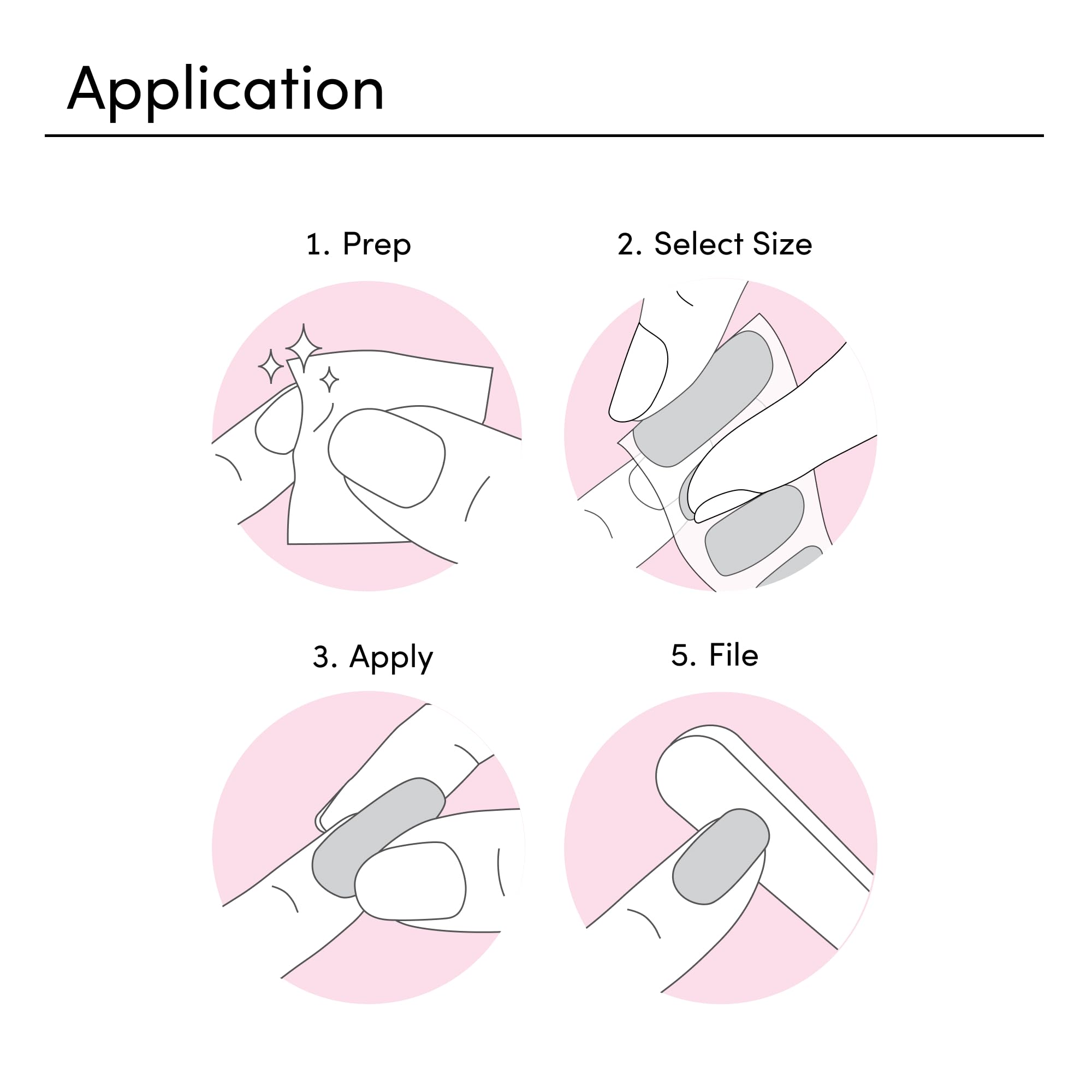 Dashing Diva prep pad shown prepping nails for stronger adhesion