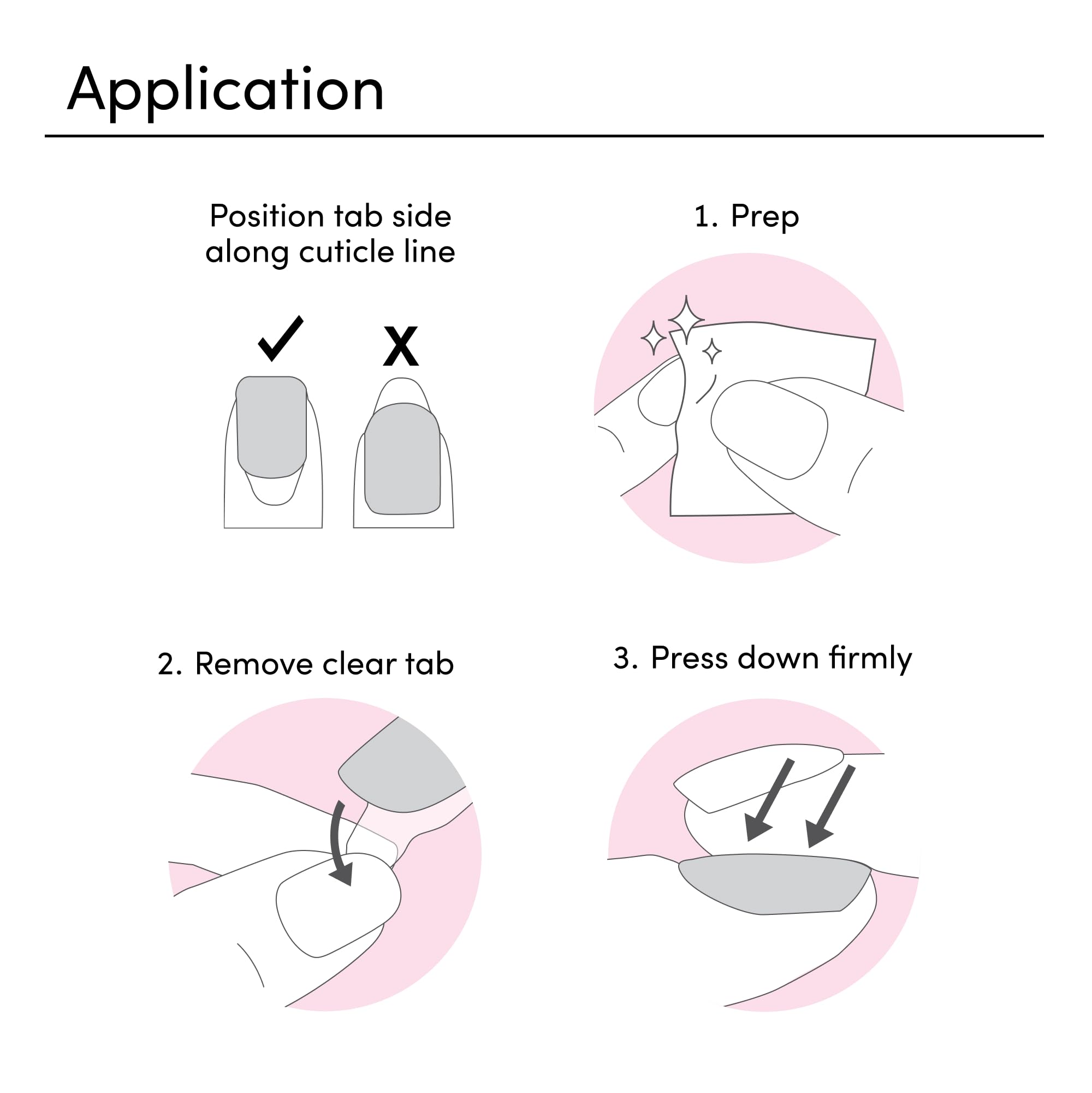 Dashing Diva included file and manicure stick shown for precise fit and finish