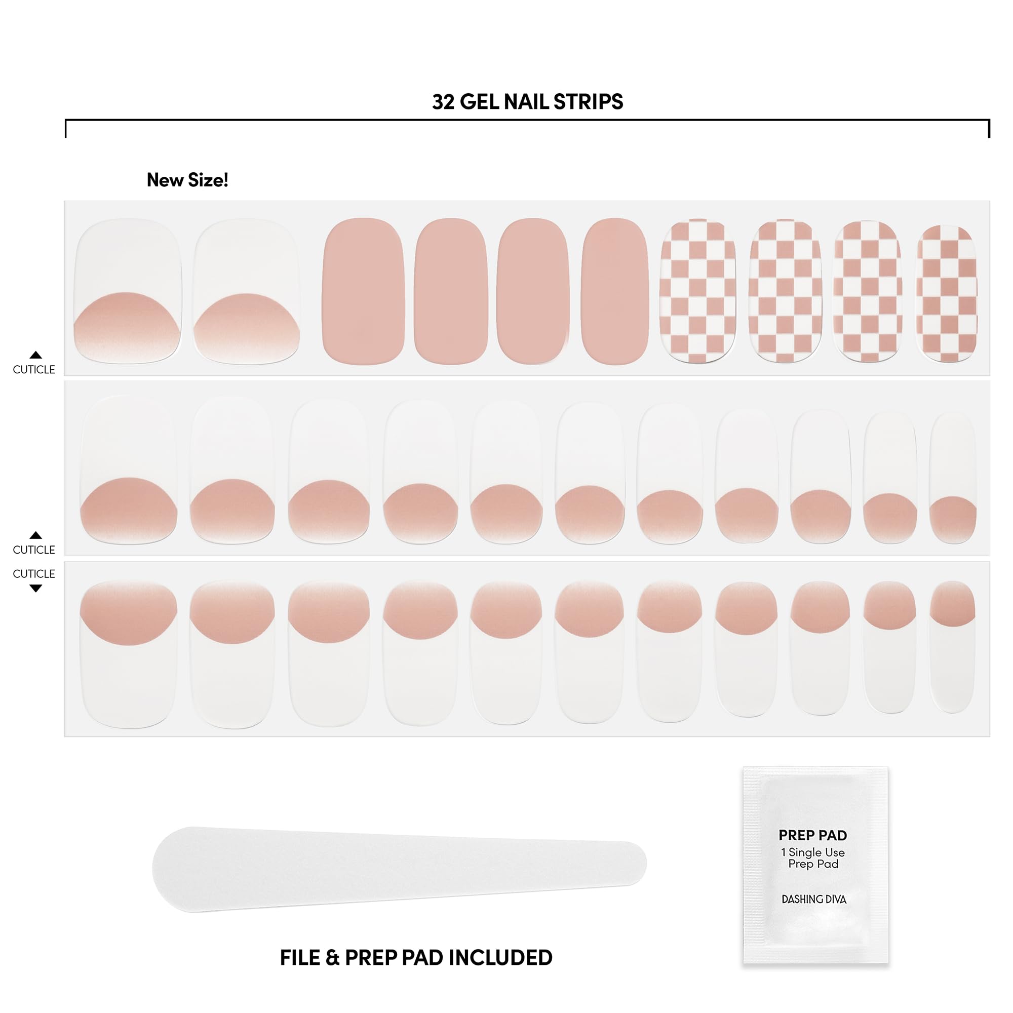 Dashing Diva applying a gel strip to nail demonstrating quick no-dry application