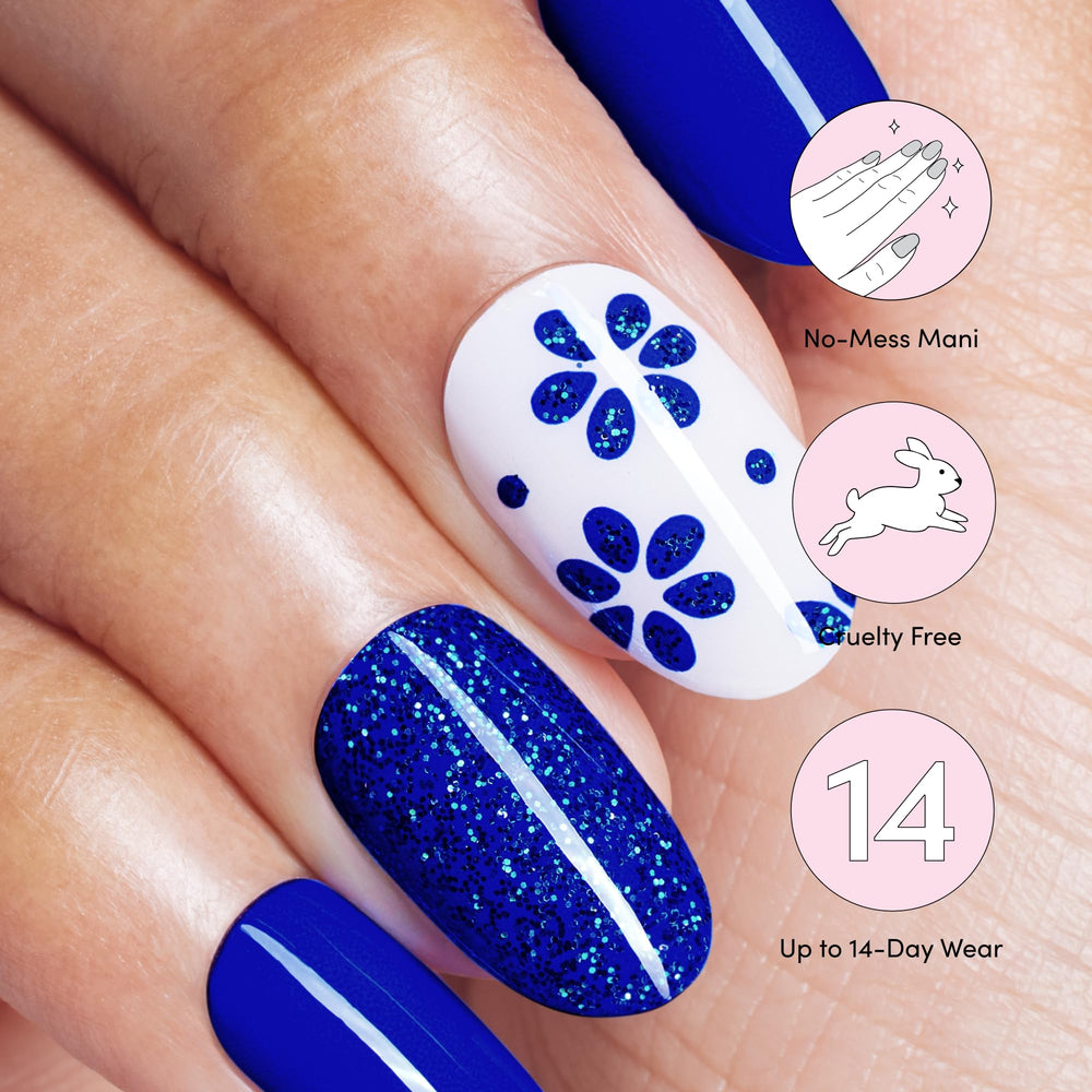 Dashing Diva layout of 32 wrap sizes illustrating selection for every nail