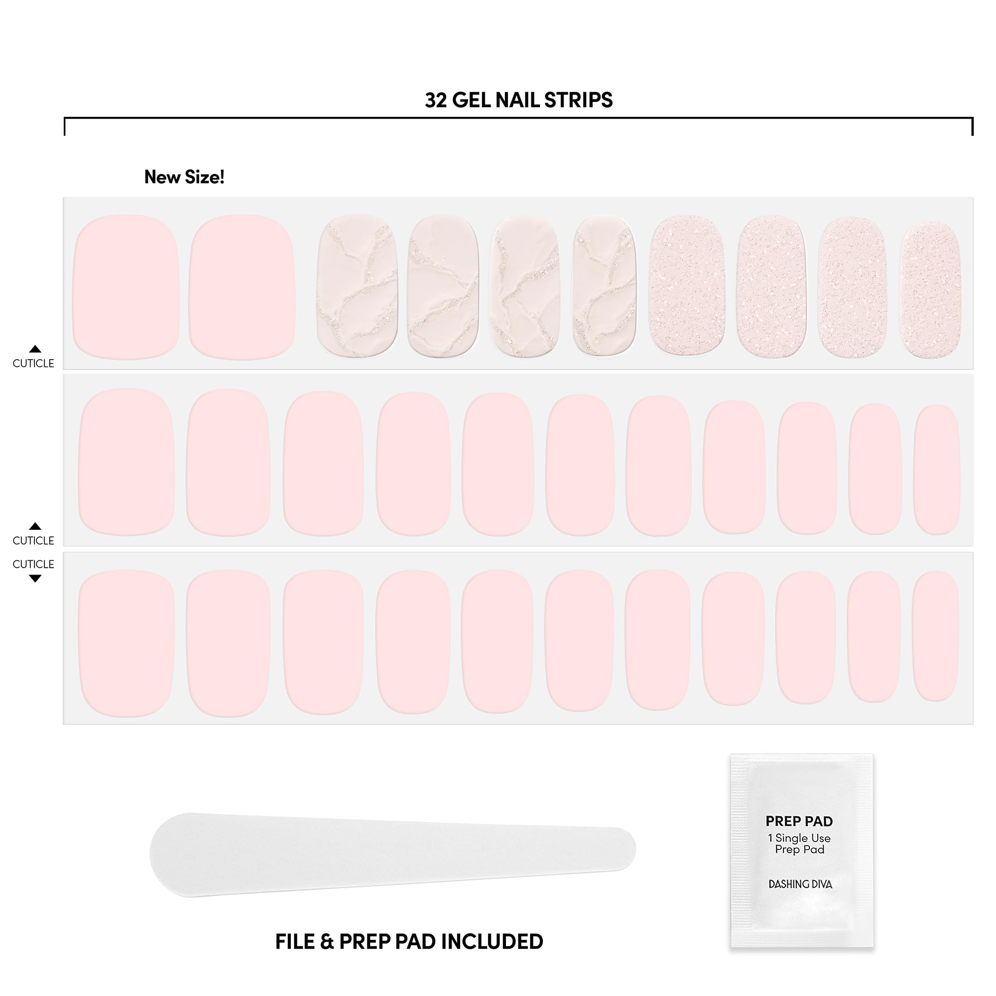 Applying Dashing Diva strip on nail emphasizing quick press-on convenience