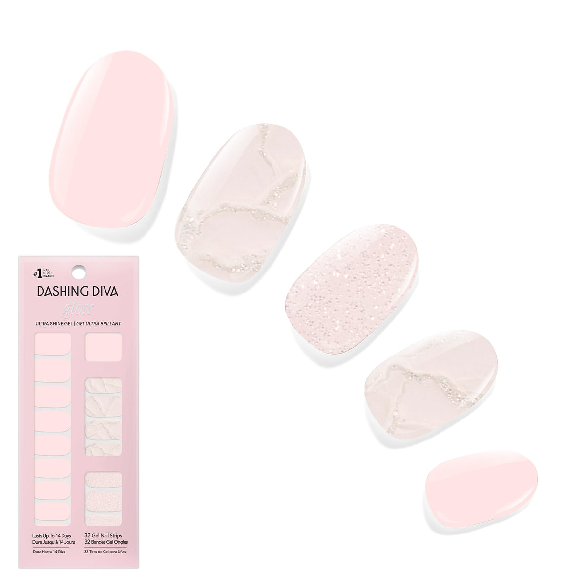 Dashing Diva front packaging showing kit contents and glossy benefit