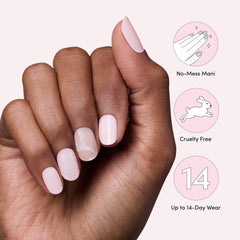 Hands wearing Dashing Diva strips in lifestyle scene showing polished look benefit