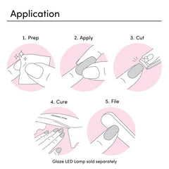 Array of 32 Dashing Diva strips in varying widths for full-set fit benefit