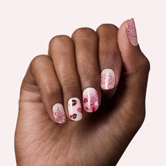 Dashing Diva close-up of gel strip texture revealing glossy finish and chip resistance