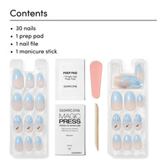 Dashing Diva top-down display of 30 nails showing variety and easy selection