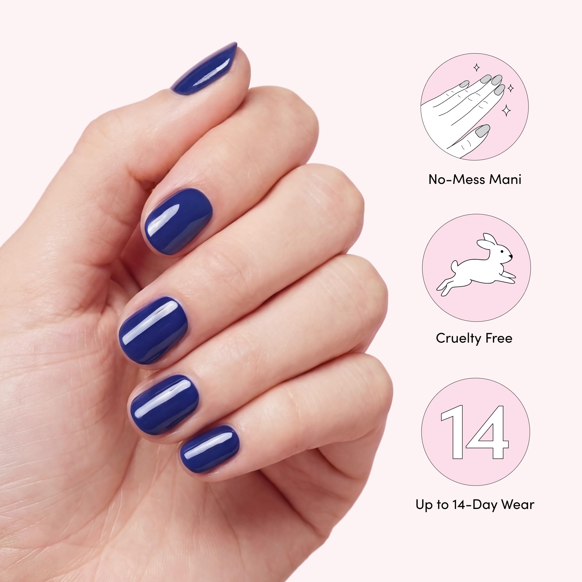 Lifestyle shot of finished manicure using Dashing Diva Whistle for polished appearance