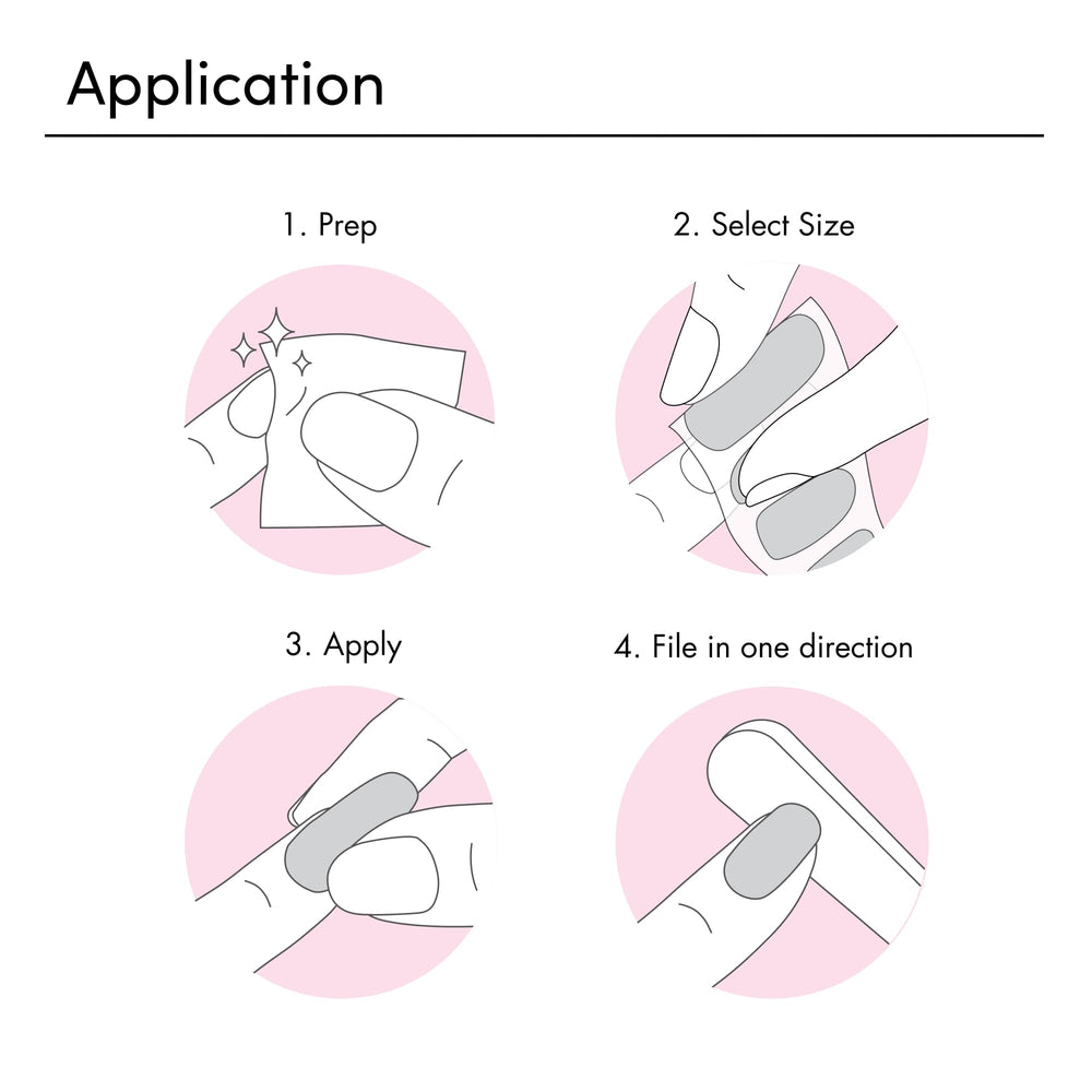 Dashing Diva prep pad and file with strips, highlighting simple at-home tools