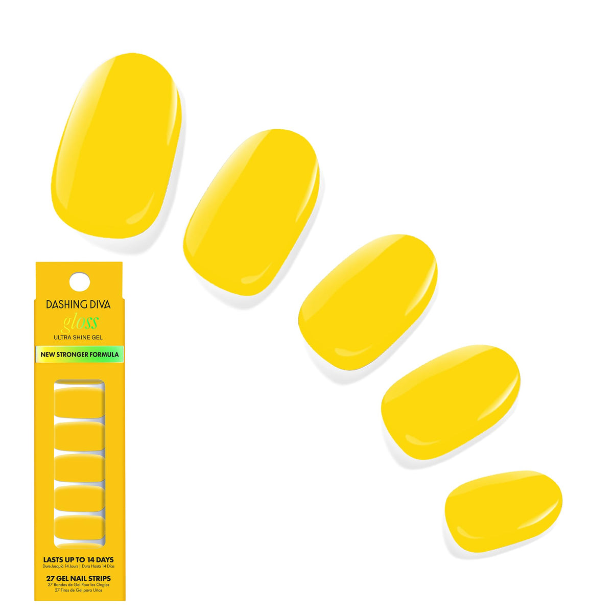 Dashing Diva front packaging showing kit contents and bright yellow design, easy choice